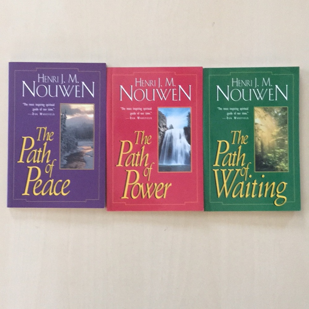 Henri J. M. Nouwen 3 Softcover Books Path of Peace Power Waiting Excellent